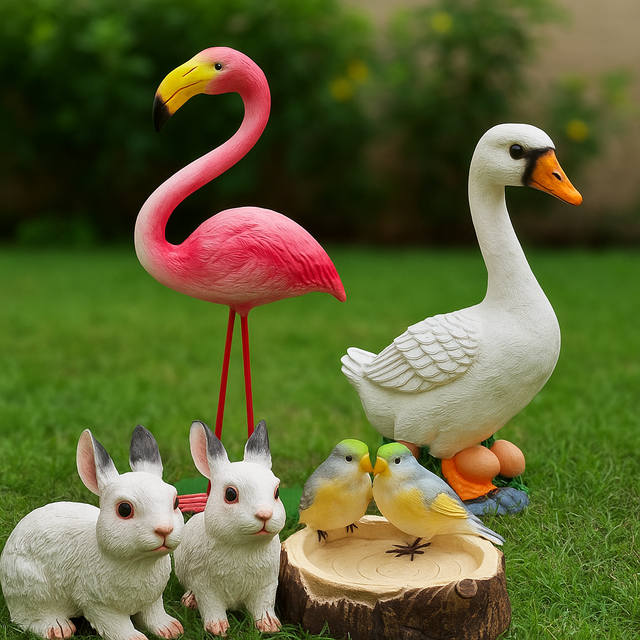 Animal and Bird statues