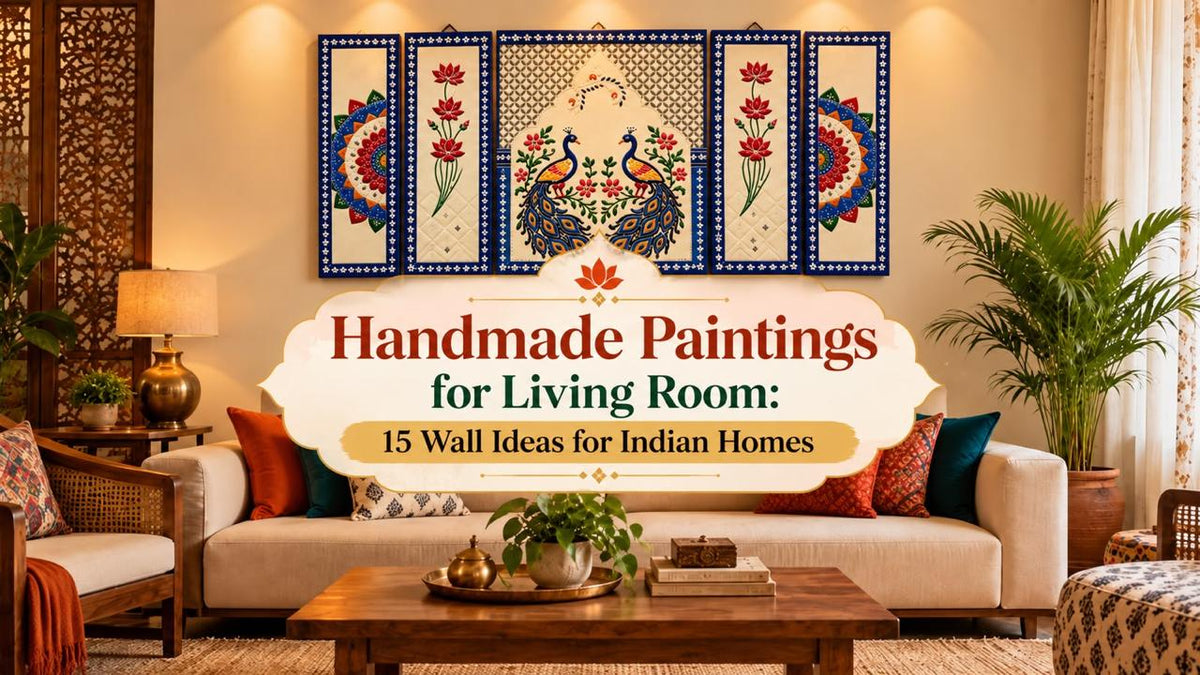 Handmade Paintings for Living Room: 15 Wall Ideas for Indian Homes