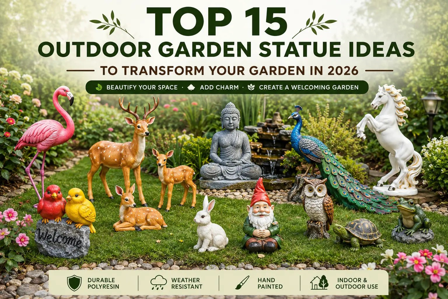 Top 15 Outdoor Garden Statue Ideas to Transform Your Garden in 2026 - Pctkart