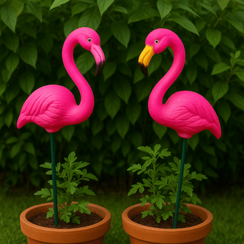 Decorative garden stakes for plants and outdoor garden decoration