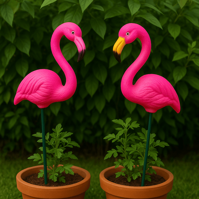 Decorative garden stakes for plants and outdoor garden decoration
