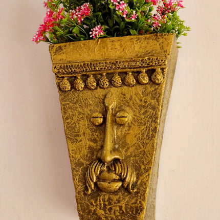 Couple Face Wall Hanging Planter | Decorative Garden Wall Planter for Home & Balcony Decor - Pctkart