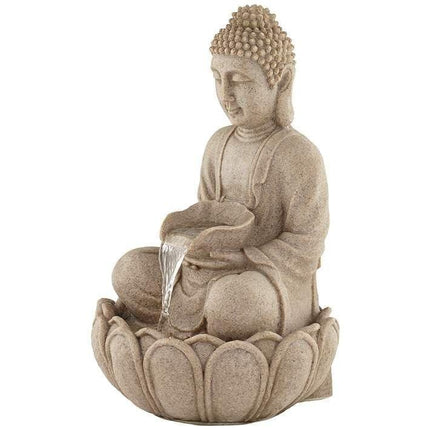 LED Buddha Water Fountain – Indoor Tabletop Zen Decor with Light - Pctkart