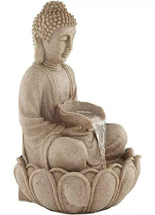 LED Buddha Water Fountain – Indoor Tabletop Zen Decor with Light - Pctkart
