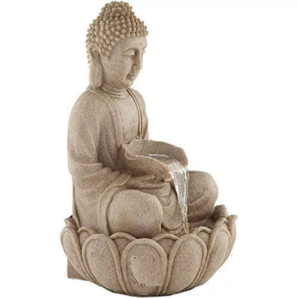 LED Buddha Water Fountain – Indoor Tabletop Zen Decor with Light - Pctkart