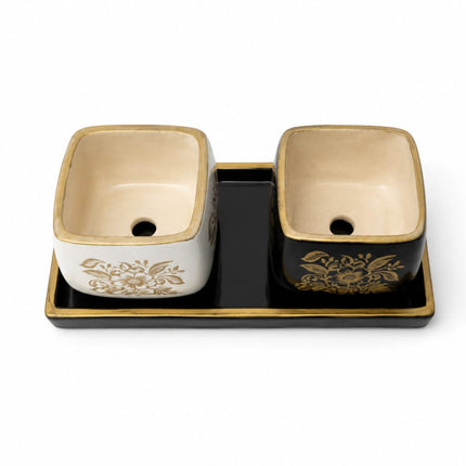 Modern Designer Ceramic Planter Set for Succulents Living Room and Office Decor