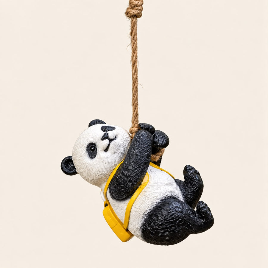 Cute Hanging Panda Garden Decor – Resin Tree Hanging Ornament