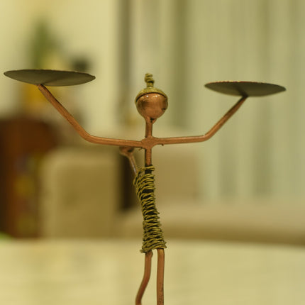 metal candleholder