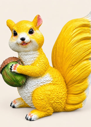 Decorative Squirrel Statue with Acorn for Garden & Outdoor Decor - Pctkart