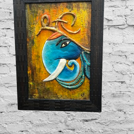 ganesha handmade painting