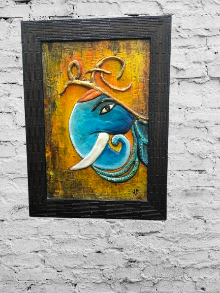 ganesha handmade painting