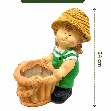Decorative Girl Flower Pot for Indoor Plants