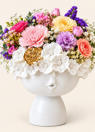 Luxury Face Vase | Decorative Planter & Flower Pot for Home Decor - Pctkart