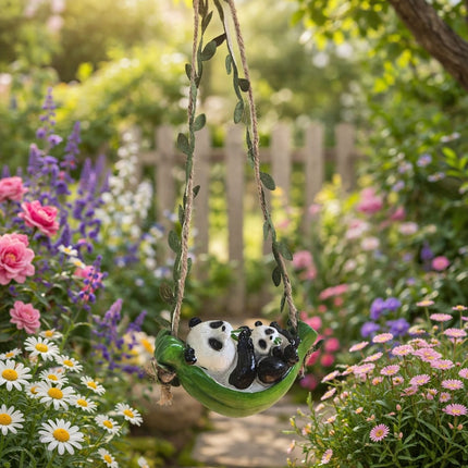  panda hanging planter for home decor balcony plant pot India