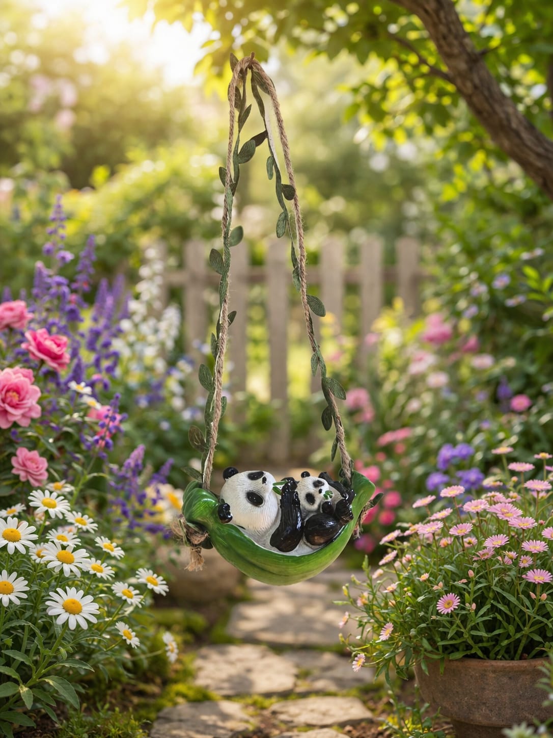hanging panda planter Panda Hanging Planter Pot for Home & Balcony Decor India