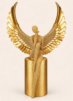 PCTKART Golden Angel Showpiece for Home Décor
