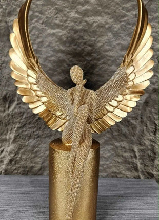 PCTKART Golden Angel Showpiece for Home Décor