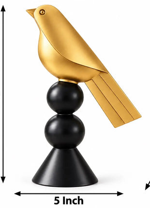 PCTKART Golden Bird Showpiece for Home Décor
