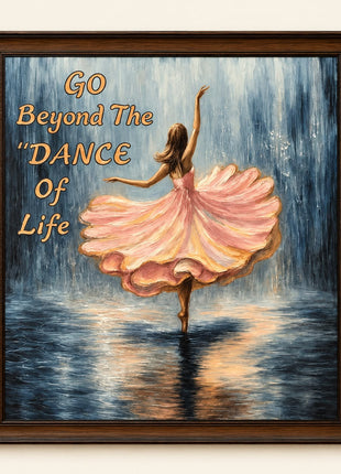 Pctkart Handmade Wall painting Dancing Girl on Rain
