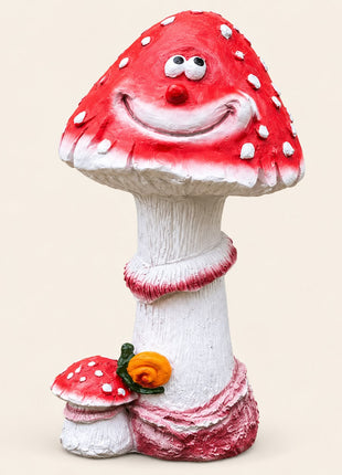 Pctkart Smiling Mushroom Garden Statue  Outdoor Decor