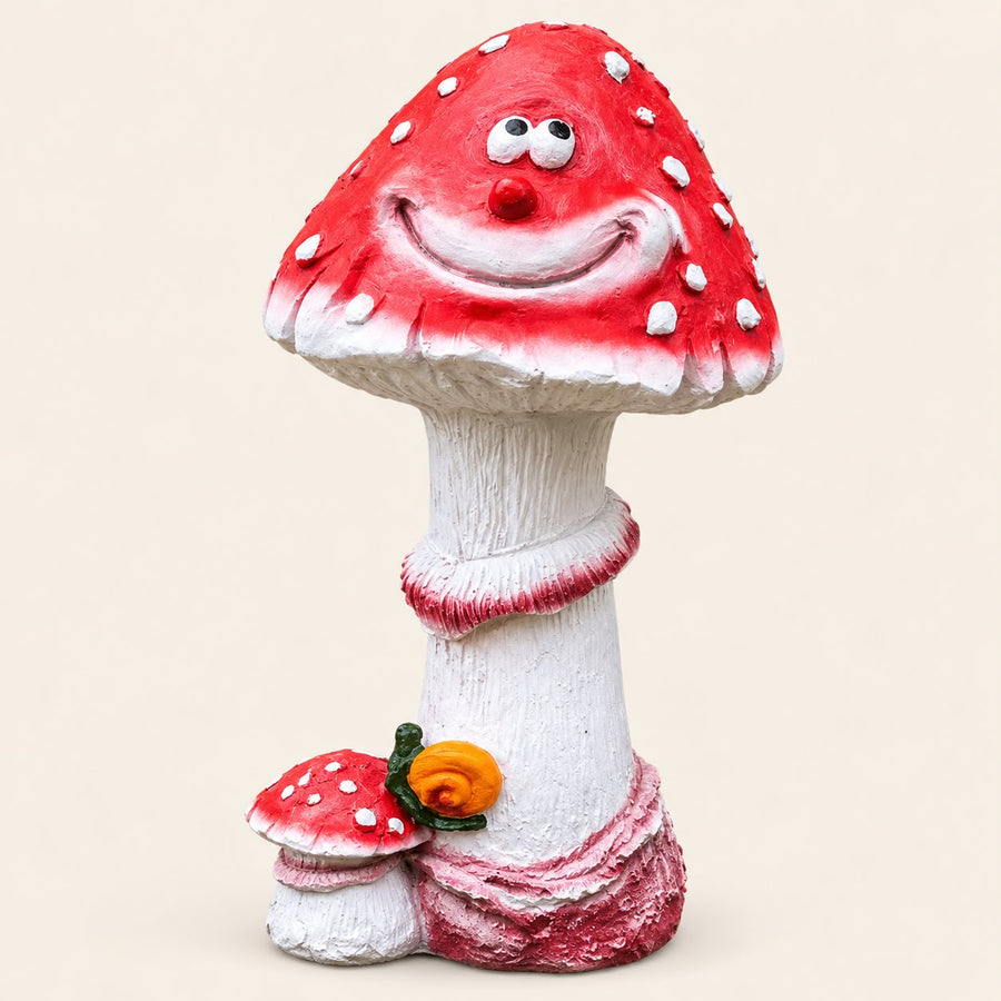 Pctkart Smiling Mushroom Garden Statue | Outdoor Decor