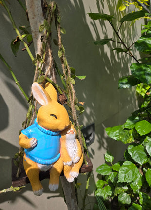hanging rabbit garden statue outdoor decor India