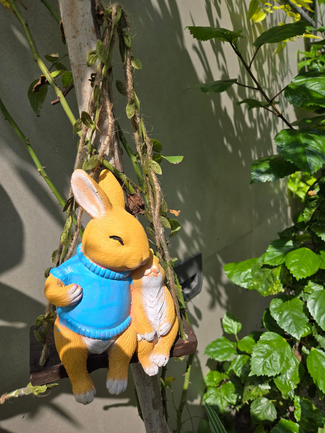 hanging rabbit garden statue outdoor decor India