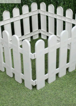 PCTKART White Picket Garden Fences | Decorative Outdoor Fencing – PCTKART pack od 4 - Pctkart
