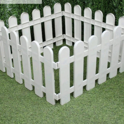 PCTKART White Picket Garden Fences | Decorative Outdoor Fencing – PCTKART pack od 4 - Pctkart