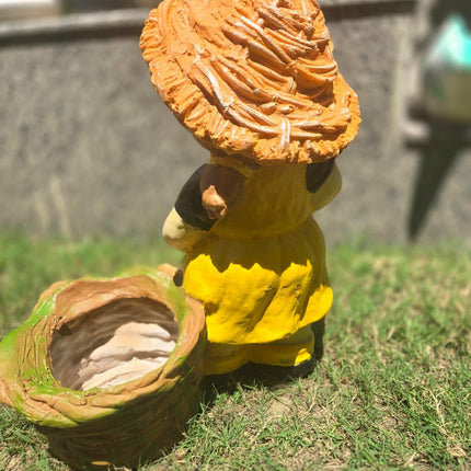 Cute Garden Girl Planter Statue (12×6.6×15 Inch) – Decor + Plant Holder - Pctkart