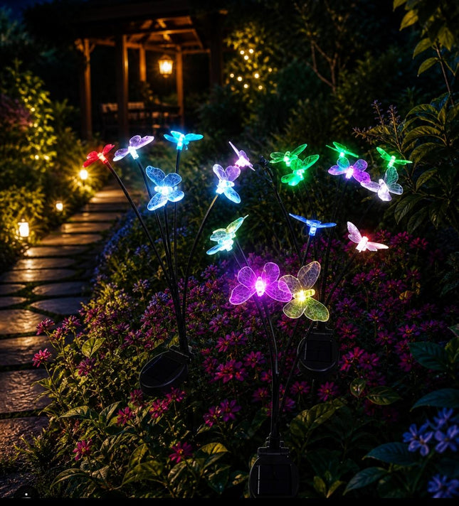  solar garden lights outdoor butterfly LED garden decoration India