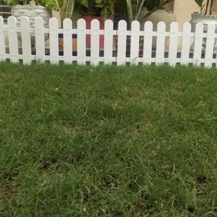 PCTKART White Picket Garden Fences | Decorative Outdoor Fencing – PCTKART pack od 4 - Pctkart