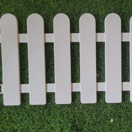 PCTKART White Picket Garden Fences | Decorative Outdoor Fencing – PCTKART pack od 4 - Pctkart