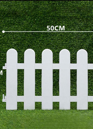 PCTKART White Picket Garden Fences | Decorative Outdoor Fencing – PCTKART pack od 4 - Pctkart