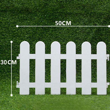 PCTKART White Picket Garden Fences | Decorative Outdoor Fencing – PCTKART pack od 4 - Pctkart
