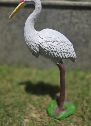 Elegant White Stork Garden Statue – Premium Outdoor Decor - Pctkart
