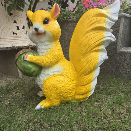 squirrel figurine for balcony decor
