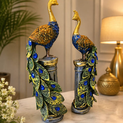 Peacock home decor gift item with size details
