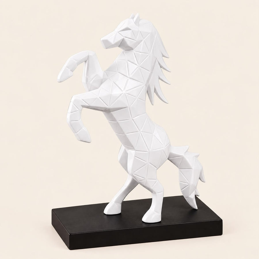 White Horse Showpiece for Home Vastu | Good Luck Decor 12x10x3 Inch – PCTKART