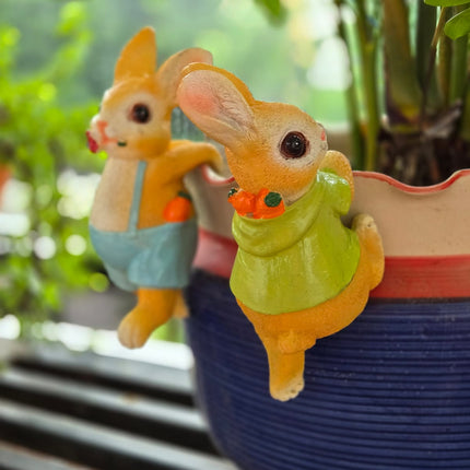 Pctkart Cute Bunny Hook Clip Hanging Garden Decor - Pctkart