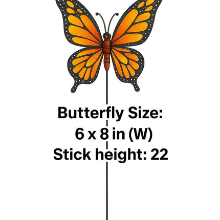 Pctkart Butterfly garden sticks for garden decor home decor pack of 4 - Pctkart