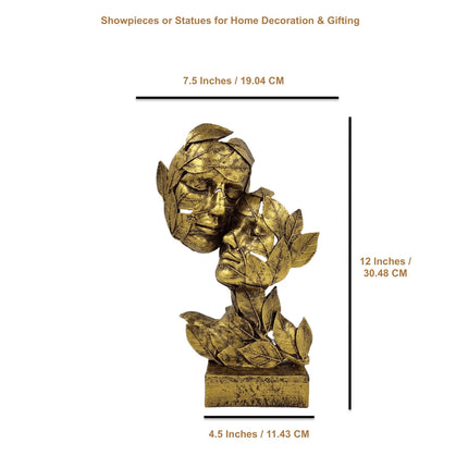 Modern resin abstract sculpture decorative tabletop showpiece