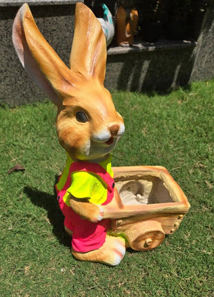 Rabbit Designer Planter Pot for Garden Decororation | Animal Showpiece for Home & Outdoor - Pctkart