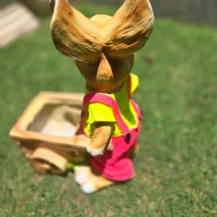  cute bunny planter for balcony decoration lightweight plant pot for home