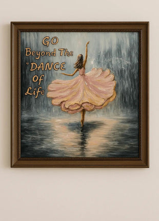 Pctkart Handmade Wall painting Dancing Girl on Rain - Pctkart