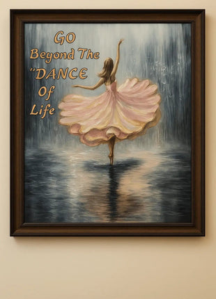 Pctkart Handmade Wall painting Dancing Girl on Rain - Pctkart