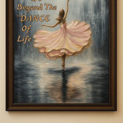 Pctkart Handmade Wall painting Dancing Girl on Rain - Pctkart