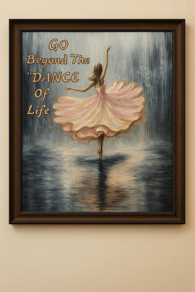 Pctkart Handmade Wall painting Dancing Girl on Rain - Pctkart