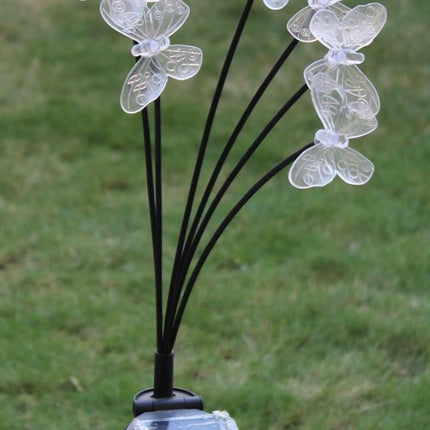Solar Garden Lights for Outdoor Decoration | LED Butterfly Garden Stakes for Home pack of 2 - Pctkart