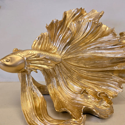 Vastu Gold Fish Showpiece for Wealth & Prosperity | Feng Shui Lucky Fish Decor | PCTKART - Pctkart